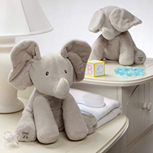 Flappy, elefante, peluche, peluche interattivo, elefante peluche, gund, elefante interattivo, bubu