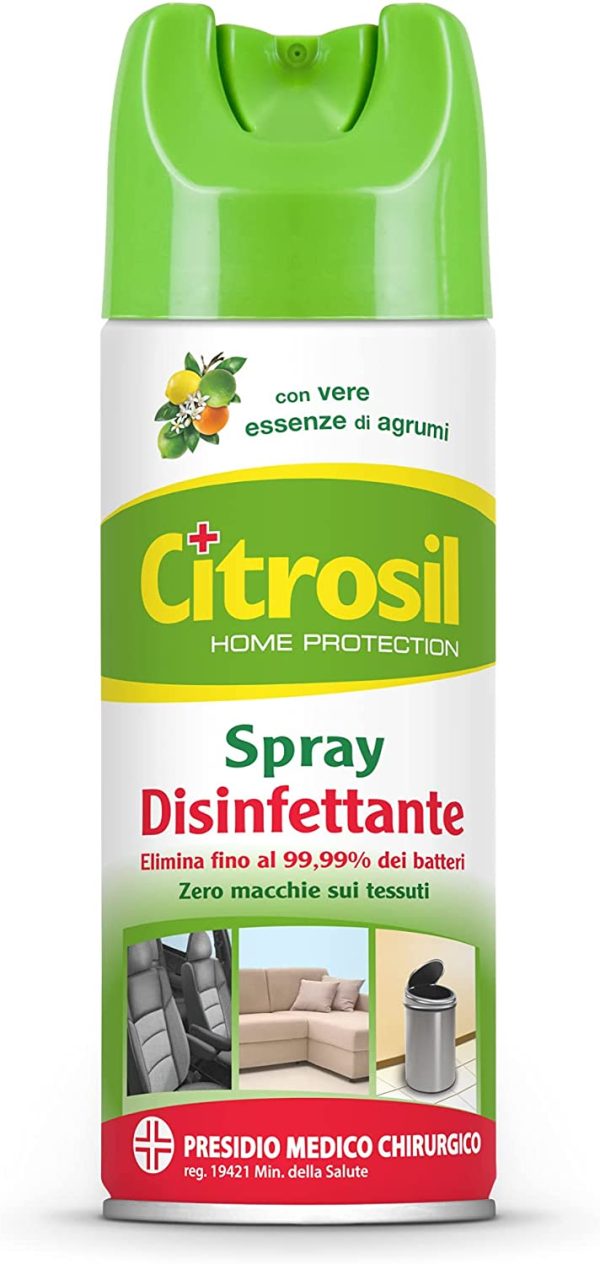 Citrosil Home Protection - Spray Disinfettante Superfici Multiuso, Elimina Fino al 99,9% dei Batteri, con Vere Essenze di Agrumi, 300 ml x 3 Confezioni - immagine 3