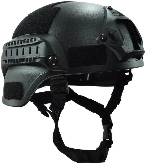 OneTigris Casco Mich 2000 Stile tattico ACH con NVG Mount e sponda Laterale per Airsoft Paintball - immagine 2