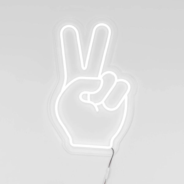 "Peace", Neon Led, luci neon, decorazione luminosa, NeonLed sign, scritte luminose - immagine 6