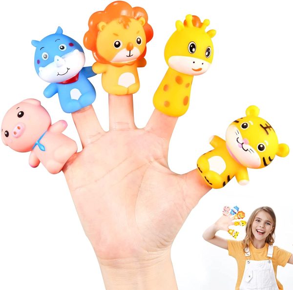 Marionette da Dito Animali Siumir 5 PCS Mini Silica Gel Finger Puppets Giocattoli Educativi per le Storie dei Bambini, Regali per la Festa dei Bambini - immagine 6