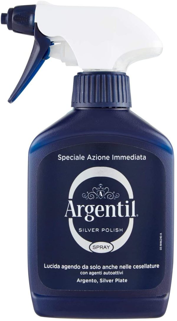 Argentil Detergente Specifico per Argento Spray, Azione Lucidante e Antiossidante Rapida, con Agenti Autoattivi, 150ml - immagine 3