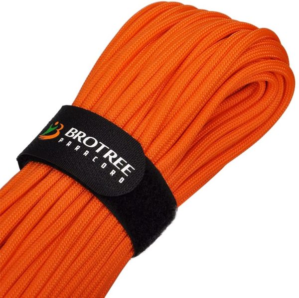 Brotree Paracord 550 Corda da Paracadute a 9 Fili di Tipo III Cavo di Sopravvivenza - Carico di Rottura di 280KG (Standard, Riflessivo) - immagine 2