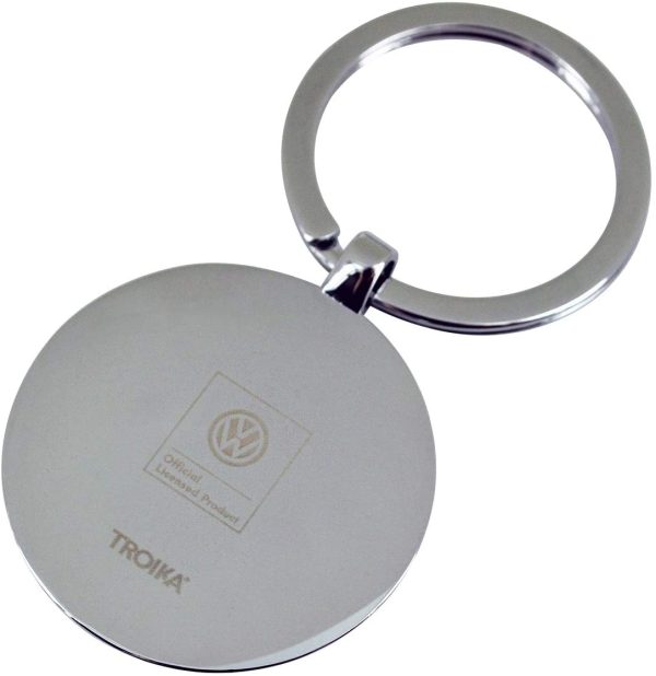 VW Volkswagen Keyring ?C KR16-05/VW ?C Portachiavi Logo VW ?C in aggiunta 1 Portachiavi ?C Metallo pressofuso?C Lucido ?C Cromato ?C Argento, Nero Originale - immagine 4