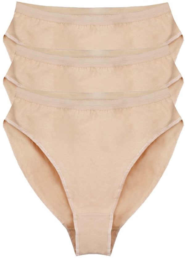 Bezioner 3 Pack Balletto Slips Dance Panty Ragazze Briefs Donne Dancing Panties Beige - immagine 4