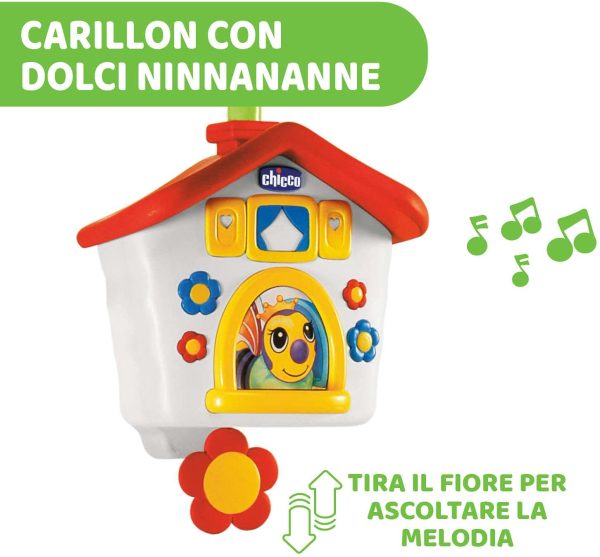 Chicco Giostrina Culla Neonato Casina delle Api, Giostrina per Lettino e Carillon Neonati con Apine Colorate e Musica Rilassante, Supporto Regolabile per Culla e Lettino, Giochi Neonato 0+ Mesi - immagine 6