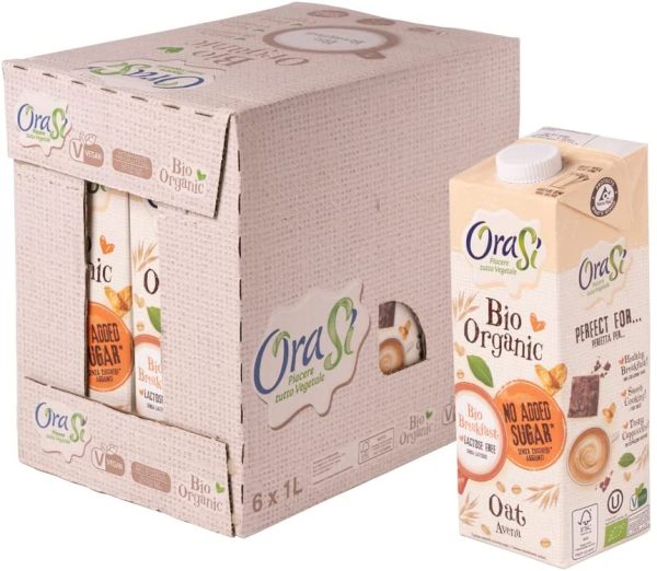 Oras?? Bevanda Biologica di Avena, Originale, 1 litro, 6 Unit??