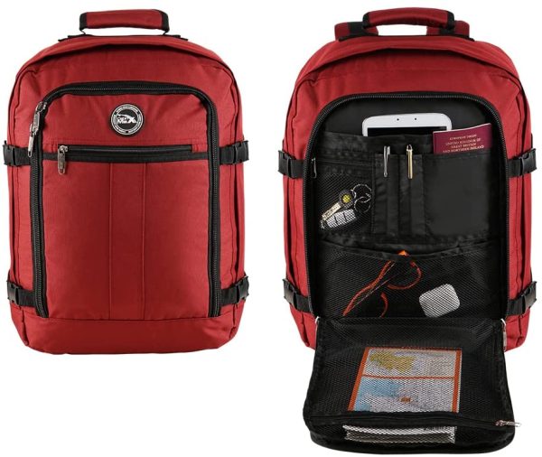 Cabin Max Metz 30l Zaino da Cabina ?C Bagaglio a Mano Adatto per Easyjet ?C Leggero e Spazioso Borsa 45 x 36 x 20 cm (Oxide Red) - immagine 7