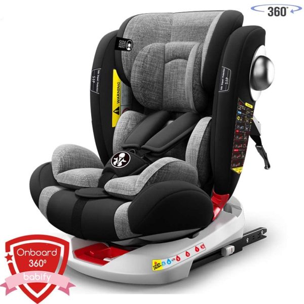 Babify Onboard Seggiolino Auto Girevole 0-36kg, 360??, Isofix - immagine 6