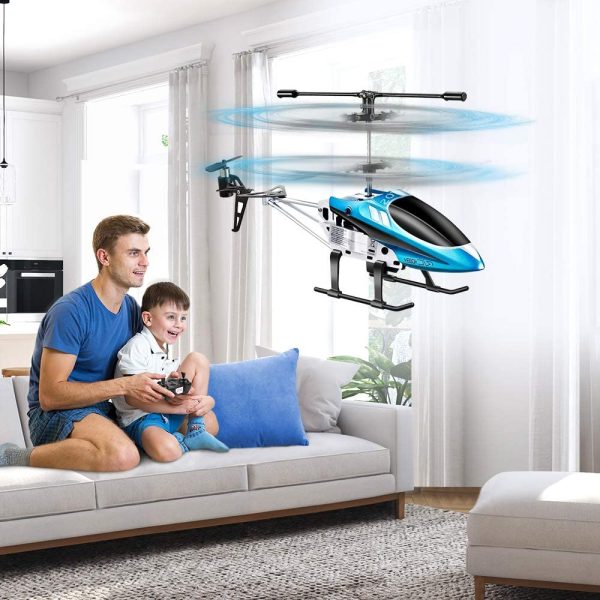 VATOS Elicottero telecomandato Elicottero RC Elicottero Indoor Outdoor Aereo Regalo Bambini YD-927 3 canali 2.4 GHz LED Luce giroscopio Funzione oscillante - immagine 5