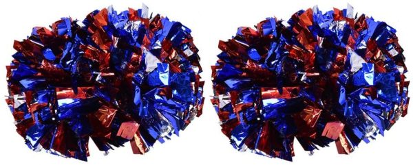 VIFER Pom Poms Cheerleader Aerobica Pom Poms Pompon per Scuola di Ballo Scuola di Sport Competizione 1 Paio - immagine 4