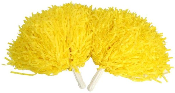 VIFER Cheerleading Poms 2pcs Cheerleader Pom Poms Squad Cheer Sports Party Dance Accessori 8 Colori - immagine 2