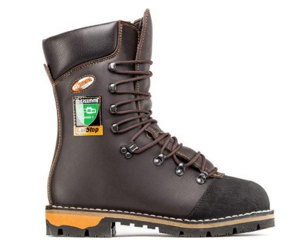 boot bot Stiefel botte TREEMME stivale anfibio di sicurezza classe 2 antitaglio pelle suola TRAIL gomma antiusura chiodabile con puntale antischiacciamento fodera in pelle Made in Italy cod. 39 - immagine 2