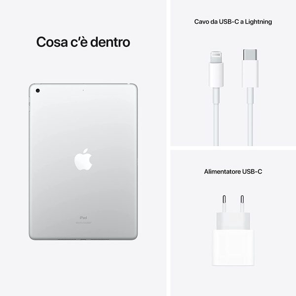 2021 Apple iPad (10,2", Wi-Fi, 64GB) - Argento (9ª generazione) - immagine 9