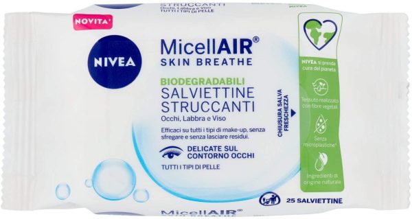 NIVEA Salviette struccanti micellari, 25pz, Bianco - immagine 3