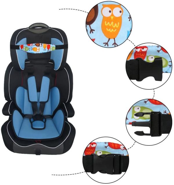 URAQT Cinturino Supporto Testa Bambini, Bambino Cinturino Regolabile Auto Sicurezza, Dormire Cintura di Sicurezza per Seggiolino Auto per Bambino e Neonato - immagine 3