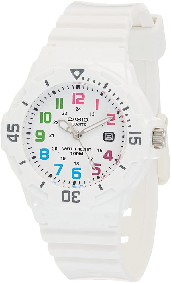 Casio, orologio analogico da polso da donna, al quarzo e in resina, LRW-200H-7B - immagine 4