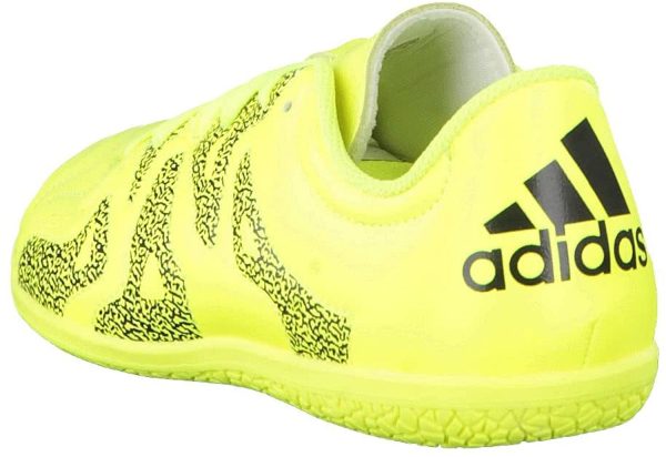 adidas Jr X 15.3 in Pelle, Scarpe da Calcetto, Solar Yellow-Solar Yellow-Core Black - immagine 2