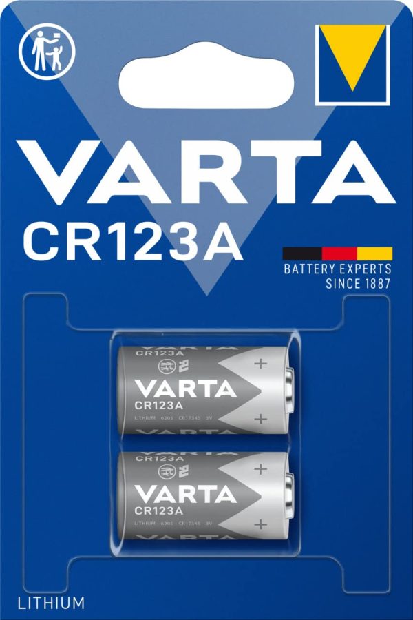 Batterie Varta Electronics CR123A Batteria al litio pacco da 2 in confezione originale da 2 - immagine 7