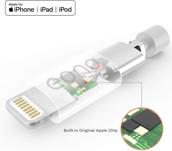 Amazon Brand - Eono Cavo per iPhone USB Lightning 1M - Certificato Apple MFi Cavo di Rapida Caricabatterie per iPhone 12 Pro Mini Pro Max 11 Pro Max Xs XR 8 7 6s 6 Plus SE 5 5s 5c-Originale Bianco - immagine 6