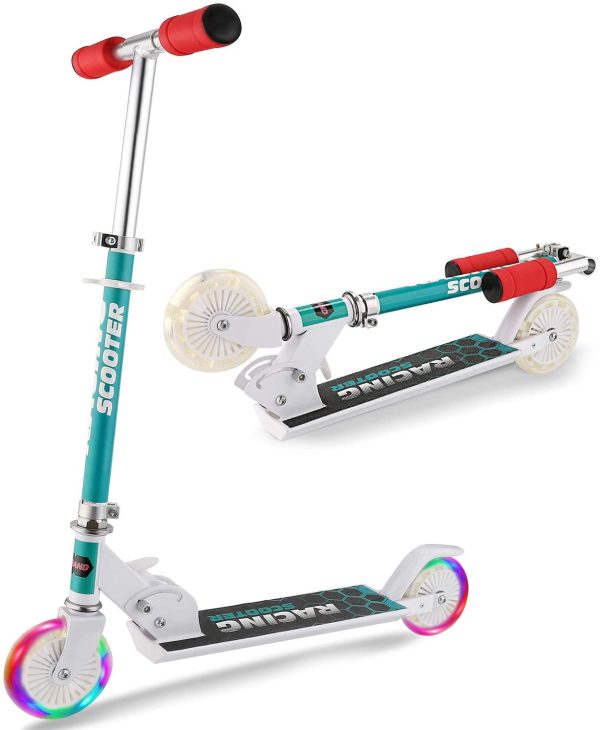 WeSkate Monopattino per Bambini 2 Ruote Kick Scooter da 4 a 12 Anni Monopattino Pieghevole Regolabile per Ragazze e Ragazzi, Carico Massimo 110lb - immagine 6