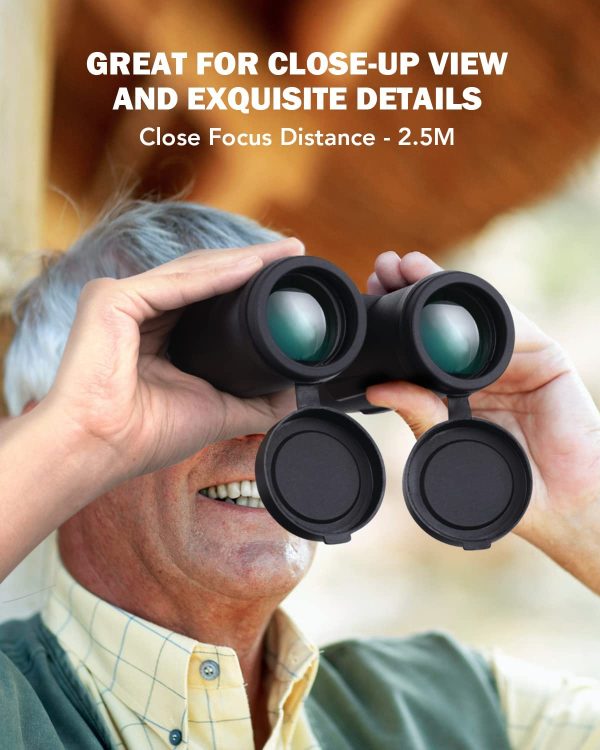 Usogood Binocolo Professionale 12 x 50 per Adulti - Prismi BaK4 e obiettivo FMC, Binocolo Compatto per il Birdwatching, la Caccia, L'escursionismo con Adattatore Telefonico per Treppiede