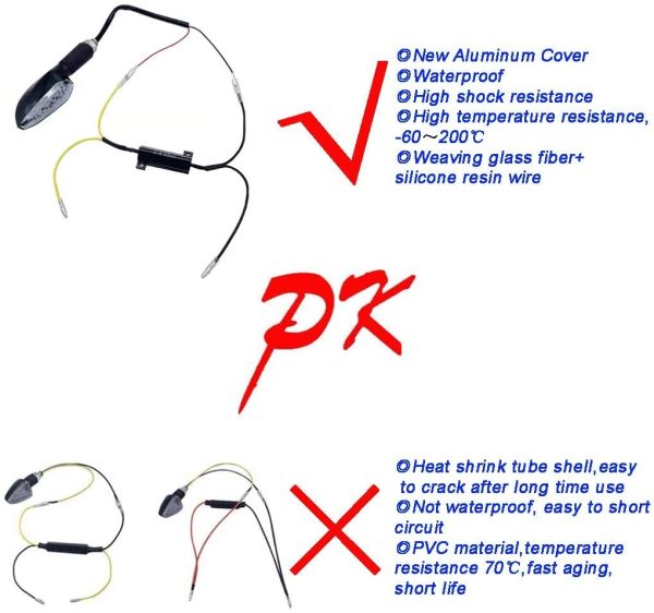 4 pz resistenza di carico resistore di potenza LED 21W 6 Ohm per mini indicatori LED SMD per frequenza di lampeggiamento destra (nuova versione)