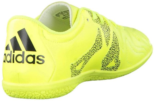 adidas Jr X 15.3 in Pelle, Scarpe da Calcetto, Solar Yellow-Solar Yellow-Core Black - immagine 4