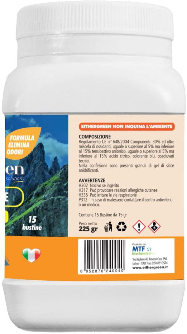 COMPACT - Disgregante elimina odori per acque reflue - per WC portatili da campeggio - 15 bustine da 15g - immagine 4