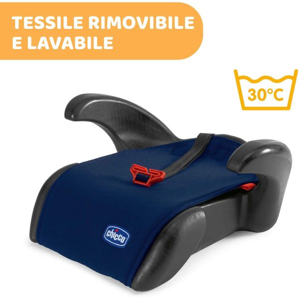 Chicco Quasar Plus Rialzo Auto 15-36 kg Gruppo 2/3, Rialzo Auto per Bambini da 3 a 12 Anni, Facile da Installare, con Comodi Poggiabraccia e Guida-Cintura - Blu - immagine 3