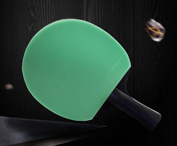 Senston Racchette Ping Pong e Palline, Set Da Ping Pong Professionale 2 Racchette Da Ping Pong e 3 Palline Ping Pong - immagine 6