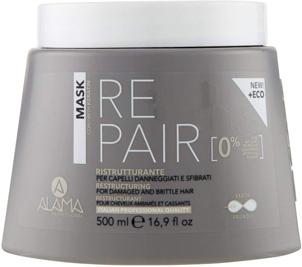 Alama Professional Repair Maschera Ristrutturante per Capelli Danneggiati e Sfibrati, 500 Millilitri - immagine 2