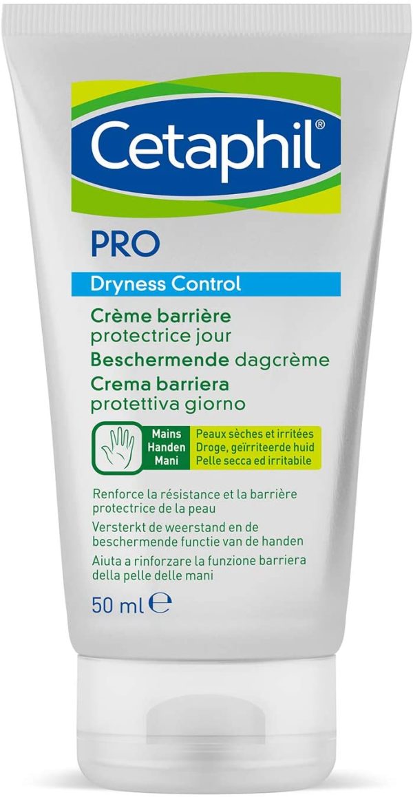 Cetaphil PRO Dryness Control, Crema Mani Barriera Protettiva Riparatrice Intensiva Giorno. Protezione Quotidiana per Pelle Sensibile ed Irritata, Formato 50 ml - immagine 4