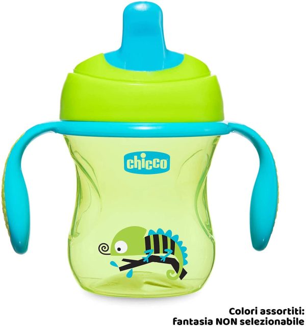 Chicco Training Cup Bicchiere Antigoccia Bambini 200 ml, Tazza 6+, Colori assortiti, 1 pezzo - immagine 9