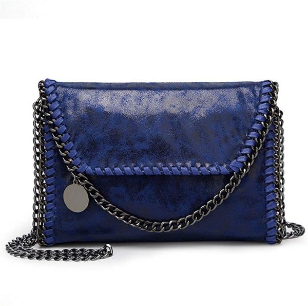 Valleycomfy Borsa da donna Borsa a tracolla elegante Borsa a tracolla metallica Cuoio Crossbody Borse a tracolla - immagine 5