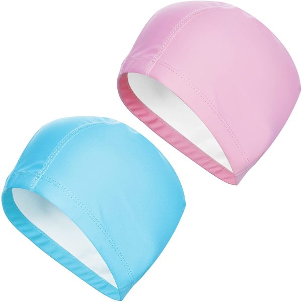 YMIFEEY Cuffie da Nuoto Cuffia Piscina per Uomo Donna Cuffie Piscina Adulto Tessuto Cuffia da Bagno in Tessuto Impermeabile Elastico Protezione dei Capelli - immagine 6