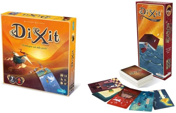 Asmodee Italia Dixit, Gioco da Tavolo per Tutta la Famiglia, Edizione in Lingua Italiana, 8016 & Dixit 2 Quest, Gioco da Tavolo Eedizione Italiana, Colore, DIX02IT - immagine 5