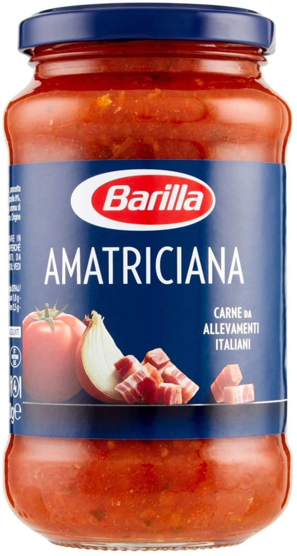 Barilla - Sugo all'Amatriciana - Salsa Pronta al Pomodoro con Pancetta, Cipolla e Peperoncino - 400 gr - immagine 6