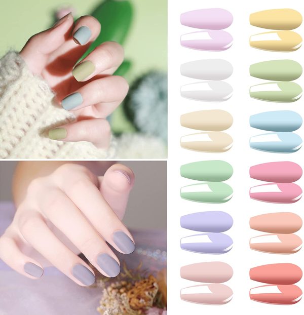 Tormay 15pz Smalto Semipermanente per Unghie in Gel, Colorati Gel per Unghie Soak Off Gel Nail Polish, Smalto per Unghie in Gel UV LED con Base e Top Coat, Matt Coat, 8ML - immagine 3