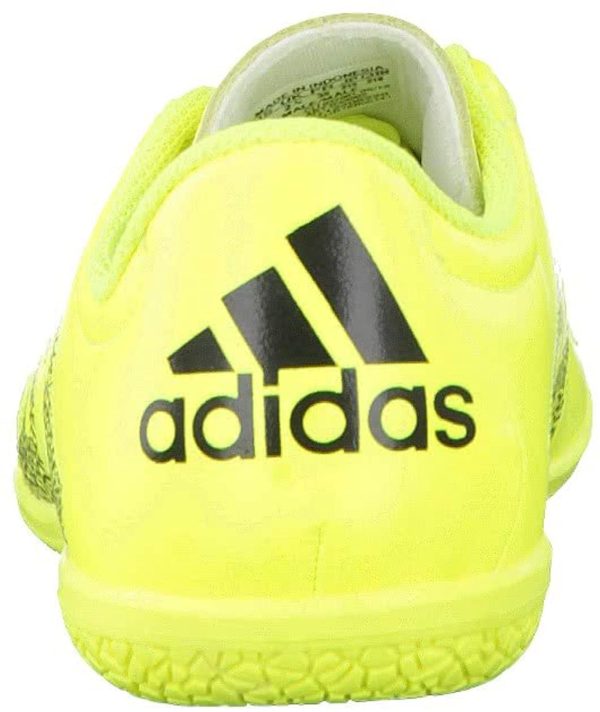 adidas Jr X 15.3 in Pelle, Scarpe da Calcetto, Solar Yellow-Solar Yellow-Core Black - immagine 6