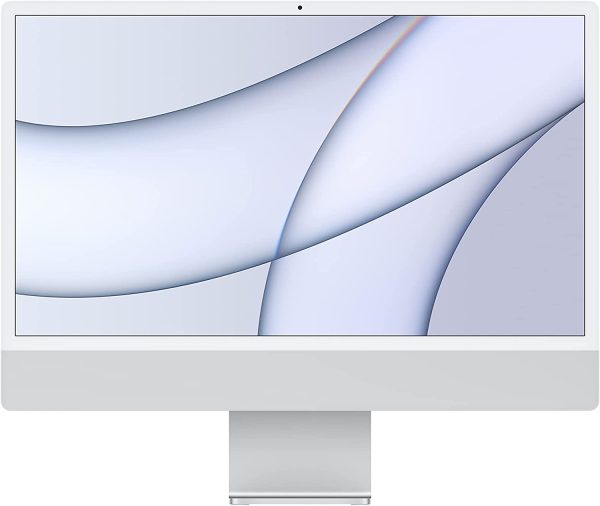 2021 Apple iMac (24", Chip Apple M1 con CPU 8-core e GPU 7?core, due porte, 8GB RAM, 256GB) - Argento