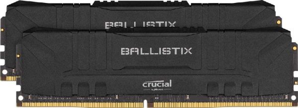 Ballistix BL2K8G32C16U4B 3200 MHz, DDR4, DRAM, Memoria Gaming Kit per Computer Fissi, 16GB (8GB x2), CL16, Nero