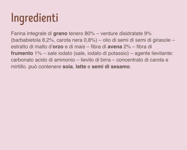 Misura Crackers Integrali con Barbabietola e Carota Nera Fibrextra | 15% di Fibre e 100% Farina Integrale | Confezione da 385 grammi - immagine 5