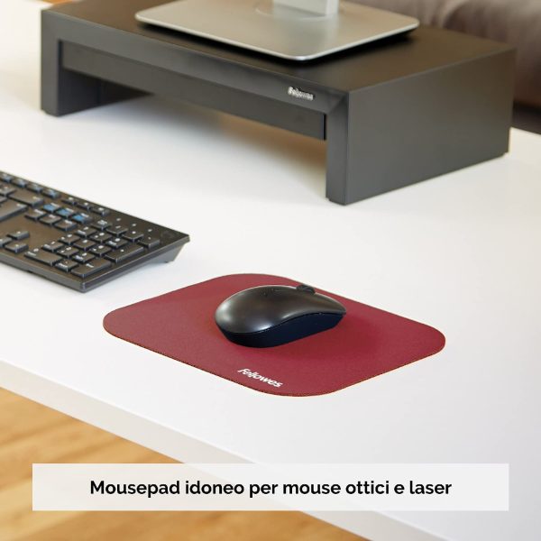 58022 Tapettino per Mouse Soft in Blister, Rosso