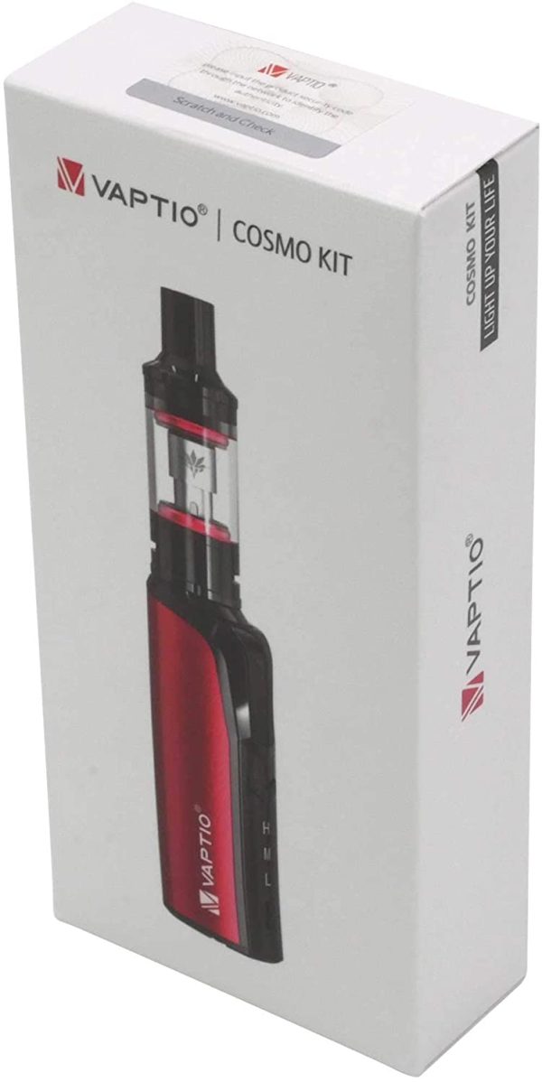 VAPTIO Cosmo Kit Starter Kit con batteria da 1500 mAh 30 W di potenza Sigaretta elettronica Kit Vape con Serbatoio Como da 2,0 ml,No E Liquido No Nicotina (Blu) - immagine 4