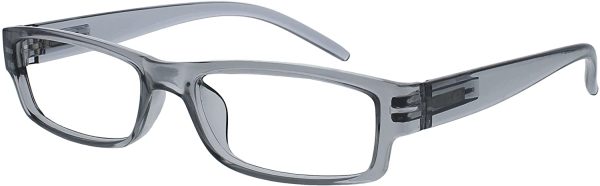 The Reading Glasses Company Nero E Grigio Leggero Comodo Lettori Valore 2 Pacco Uomo Donna Rr32-17 +1,00 - 58 Gr - immagine 3