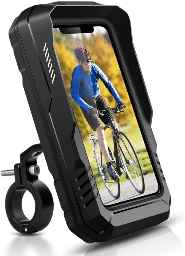 WACCET Porta Cellulare Bici Impermeabile, Porta Cellulare Moto Universale Supporto Cellulare Bici con Touch Screen in TPU/Face ID Rotazione a 360??Supporto Cellulare Moto per Smartphone 4,0-6,7" - immagine 7