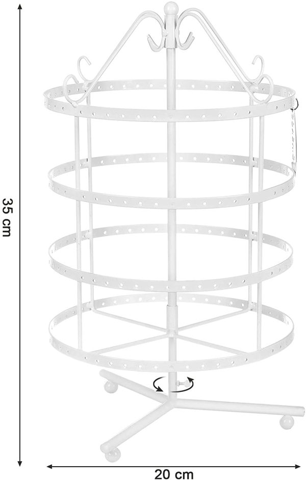 SONGMICS Portagioie a 4 Piani, Bianco JDS055 - immagine 3