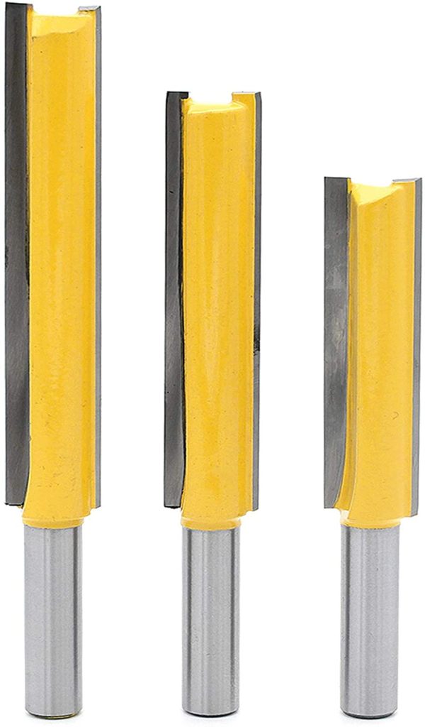 3 Pcs 8MM Gambo Extra Lungo Fresa a Taglienti Diritti per Canali, Punta da Fresatrice Verticale Dritta con Doppia Scanalatura Fresa Lavorazione Legno - immagine 5