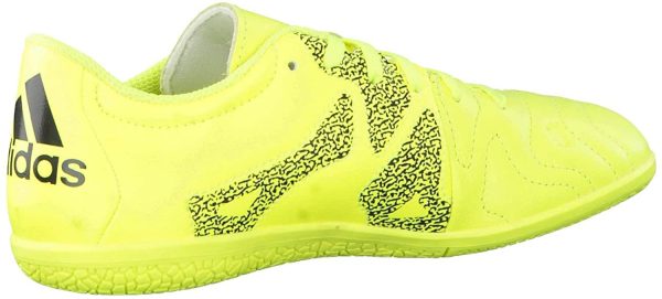 adidas Jr X 15.3 in Pelle, Scarpe da Calcetto, Solar Yellow-Solar Yellow-Core Black - immagine 5